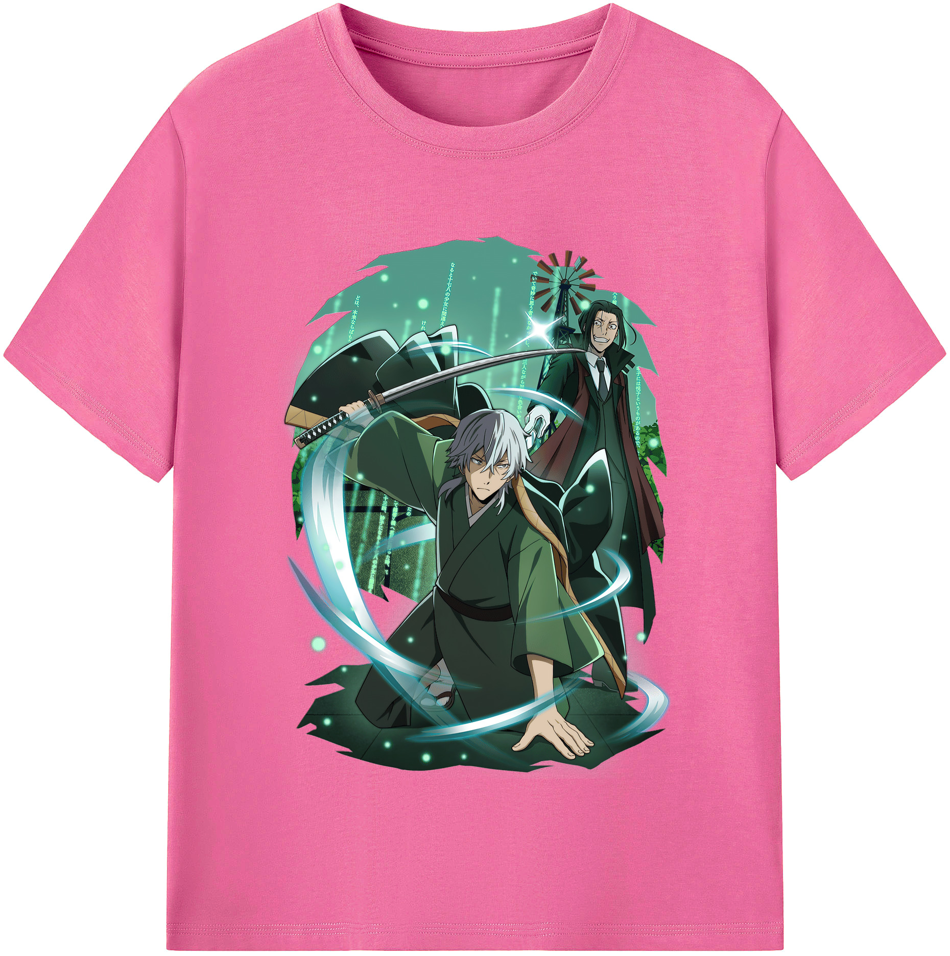 （画像用） 文豪ストレイドッグス Bungo Stray Dogs レディースカジュアルプリントTシャツ（綿100％）